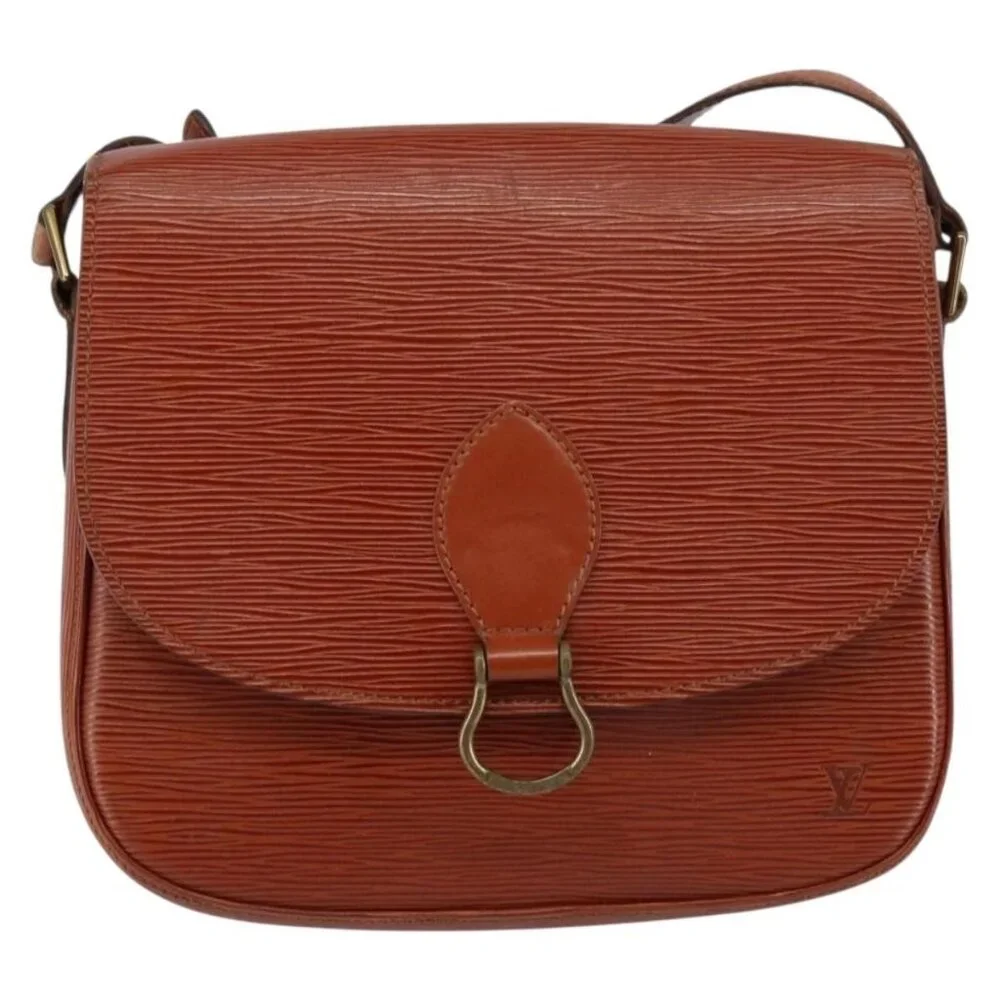Authentic LOUIS VUITTON Epi Saint Cloud GM Shoulder Bag Brown M52193 LV - Picture 9 of 16